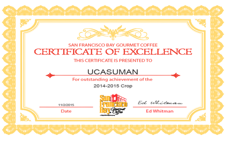 CERTIFICADO DE EXCELENCIA